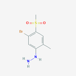 B1346403 5-Bromo-2-methyl-4-methylsulfonylphenylhydrazine CAS No. 1000018-33-6