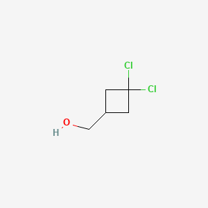 molecular formula C5H8Cl2O B13464032 (3,3-Dichlorocyclobutyl)methanol 