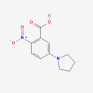 molecular formula C11H12N2O4 B1346405 2-硝基-5-(吡咯烷-1-基)苯甲酸 CAS No. 1000575-94-9