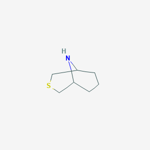 molecular formula C7H13NS B13464070 3-Thia-9-azabicyclo[3.3.1]nonane 