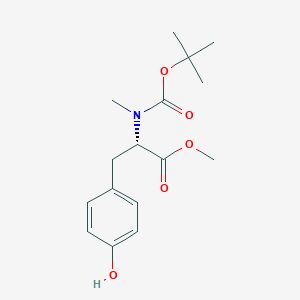 molecular formula C16H23NO5 B13464111 N-[(1,1-Dimethylethoxy)carbonyl]-N-methyl-L-tyrosine methyl ester CAS No. 112196-59-5