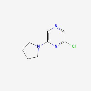 molecular formula C8H10ClN3 B1346413 2-氯-6-(吡咯烷-1-基)吡嗪 CAS No. 1000339-30-9