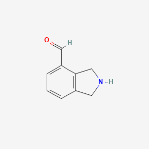 molecular formula C9H9NO B13464151 Isoindoline-4-carboxaldehyde 