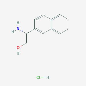 molecular formula C12H14ClNO B13464237 2-Amino-2-(naphthalen-2-yl)ethan-1-ol hydrochloride 