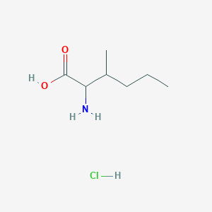 molecular formula C7H16ClNO2 B13464254 2-Amino-3-methylhexanoicacidhydrochloride 