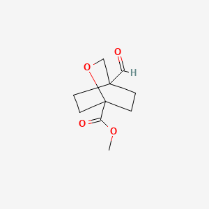 molecular formula C10H14O4 B13464257 Methyl 4-formyl-2-oxabicyclo[2.2.2]octane-1-carboxylate CAS No. 2919954-93-9