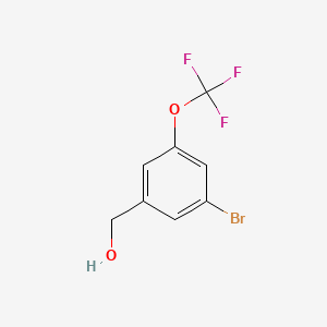 molecular formula C8H6BrF3O2 B1346426 (3-溴-5-(三氟甲氧基)苯基)甲醇 CAS No. 1026201-95-5