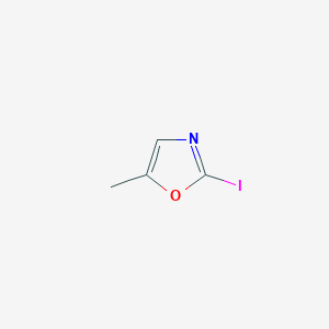 molecular formula C4H4INO B13464298 2-Iodo-5-methyl-1,3-oxazole CAS No. 1601022-89-2