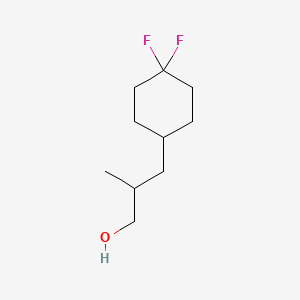 molecular formula C10H18F2O B13464304 3-(4,4-Difluorocyclohexyl)-2-methylpropan-1-ol 