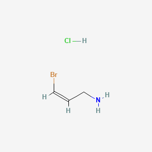 molecular formula C3H7BrClN B13464333 (2Z)-3-bromoprop-2-en-1-amine hydrochloride 