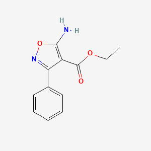 molecular formula C12H12N2O3 B1346434 5-氨基-3-苯基-异恶唑-4-羧酸乙酯 CAS No. 29278-09-9