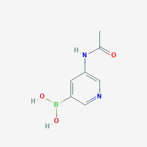 molecular formula C7H9BN2O3 B13464368 (5-Acetamidopyridin-3-yl)boronic acid 