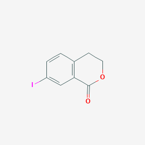 molecular formula C9H7IO2 B13464404 7-iodo-3,4-dihydro-1H-2-benzopyran-1-one 