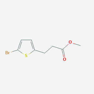 molecular formula C8H9BrO2S B13464417 Methyl 3-(5-bromothiophen-2-yl)propanoate 