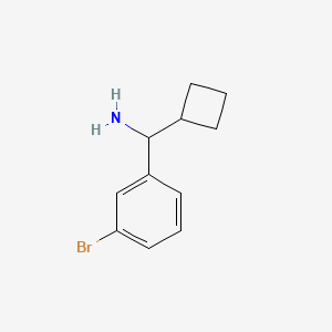 molecular formula C11H14BrN B13464441 (3-Bromophenyl)(cyclobutyl)methanamine 