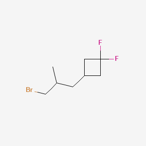 3-(3-Bromo-2-methylpropyl)-1,1-difluorocyclobutane