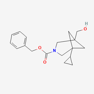 molecular formula C18H23NO3 B13464485 Benzyl 1-cyclopropyl-5-(hydroxymethyl)-3-azabicyclo[3.1.1]heptane-3-carboxylate 