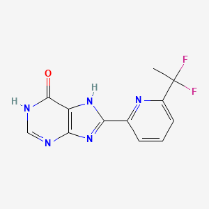 8-[6-(1,1-difluoroethyl)pyridin-2-yl]-7H-purin-6-ol