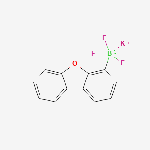 molecular formula C12H7BF3KO B13464549 Potassium dibenzo[b,d]furan-4-yltrifluoroborate 