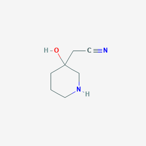 2-(3-Hydroxy-3-piperidyl)acetonitrile