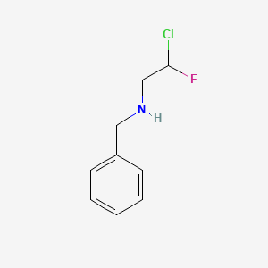 molecular formula C9H11ClFN B13464573 Benzyl(2-chloro-2-fluoroethyl)amine 