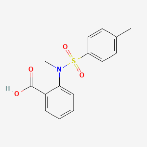 molecular formula C15H15NO4S B1346459 苯甲酸，2-[甲基[(4-甲苯基)磺酰基]氨基]- CAS No. 19577-80-1