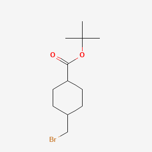 molecular formula C12H21BrO2 B13464618 Tert-butyl 4-(bromomethyl)cyclohexane-1-carboxylate CAS No. 2866317-41-9