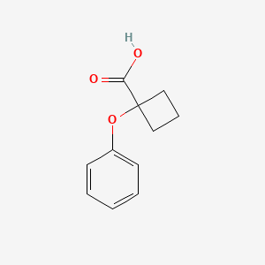 molecular formula C11H12O3 B13464619 1-Phenoxycyclobutane-1-carboxylic acid 