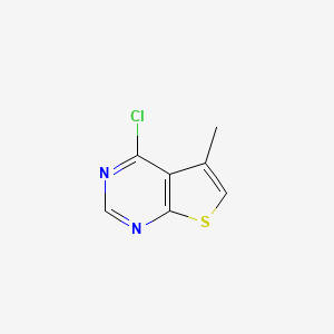 molecular formula C7H5ClN2S B1346463 4-氯-5-甲基噻吩并[2,3-d]嘧啶 CAS No. 43088-67-1