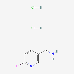 molecular formula C6H9Cl2IN2 B13464669 1-(6-Iodopyridin-3-yl)methanamine dihydrochloride 