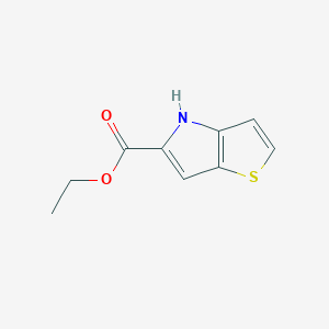 molecular formula C9H9NO2S B1346472 乙基4H-噻吩[3,2-b]吡咯-5-羧酸酯 CAS No. 46193-76-4