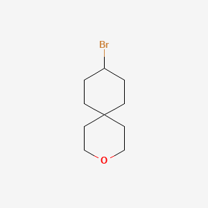 molecular formula C10H17BrO B13464725 9-Bromo-3-oxaspiro[5.5]undecane 