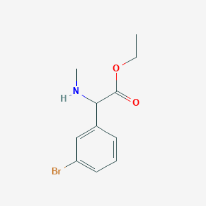 Ethyl 2-(3-bromophenyl)-2-(methylamino)acetate