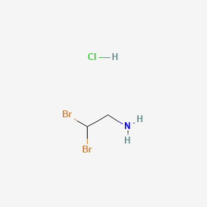 molecular formula C2H6Br2ClN B13464754 2,2-Dibromoethan-1-amine hydrochloride CAS No. 2913268-68-3