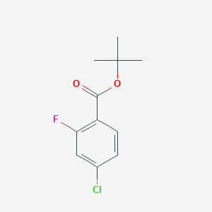 molecular formula C11H12ClFO2 B1346478 叔丁基-4-氯-2-氟苯甲酸酯 CAS No. 941294-14-0