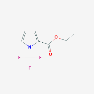 molecular formula C8H8F3NO2 B13464787 ethyl 1-(trifluoromethyl)-1H-pyrrole-2-carboxylate 