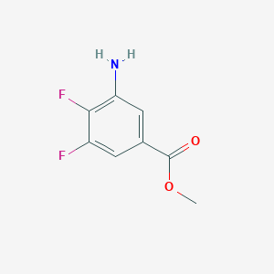 molecular formula C8H7F2NO2 B13464791 Methyl 3-amino-4,5-difluorobenzoate CAS No. 1244642-76-9