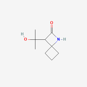 3-(2-Hydroxypropan-2-yl)-1-azaspiro[3.3]heptan-2-one