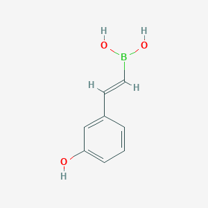 molecular formula C8H9BO3 B13464809 (E)-(3-Hydroxystyryl)boronic acid 