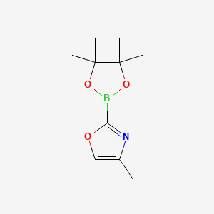 molecular formula C10H16BNO3 B13464828 4-Methyl-2-(4,4,5,5-tetramethyl-1,3,2-dioxaborolan-2-yl)oxazole 