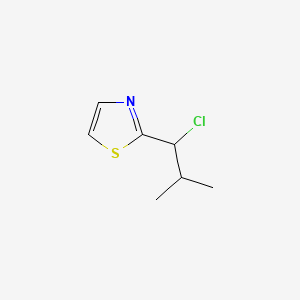 molecular formula C7H10ClNS B13464880 2-(1-Chloro-2-methylpropyl)-1,3-thiazole CAS No. 2288934-90-5