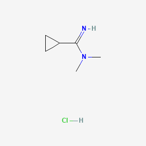 N,N-dimethylcyclopropanecarboximidamide hydrochloride