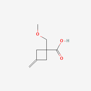 1-(Methoxymethyl)-3-methylidenecyclobutane-1-carboxylic acid