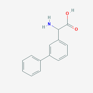 molecular formula C14H13NO2 B13465013 Amino-biphenyl-3-YL-acetic acid 