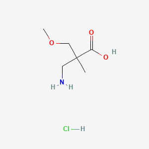 3-Amino-2-(methoxymethyl)-2-methylpropanoic acid hydrochloride