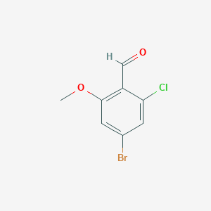 4-Bromo-2-chloro-6-methoxybenzaldehyde