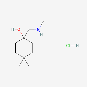 4,4-Dimethyl-1-[(methylamino)methyl]cyclohexan-1-ol hydrochloride