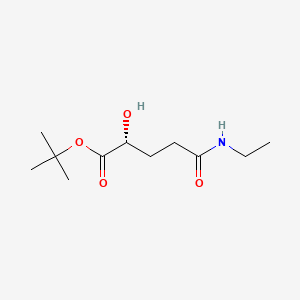 molecular formula C11H21NO4 B13465055 tert-butyl (2R)-4-(ethylcarbamoyl)-2-hydroxybutanoate 