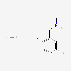 molecular formula C9H13BrClN B13465081 [(5-Bromo-2-methylphenyl)methyl](methyl)amine hydrochloride CAS No. 2866353-83-3