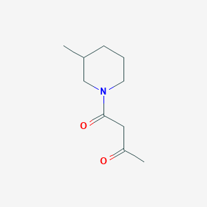 B1346510 1-(3-Methylpiperidin-1-yl)butane-1,3-dione CAS No. 92671-71-1